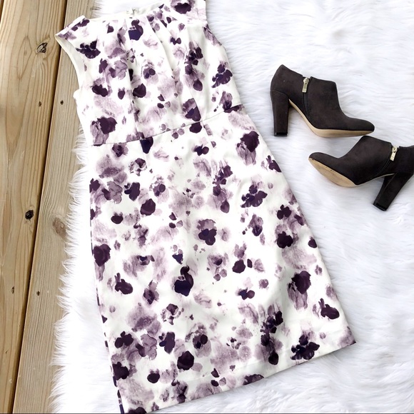 Ann Taylor Dresses & Skirts - Ann Taylor Chiffon Floral Mini Short Sleeve Dress